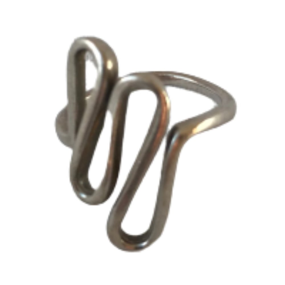 Vintage Sterling Silver Infinity design Wave Ring
